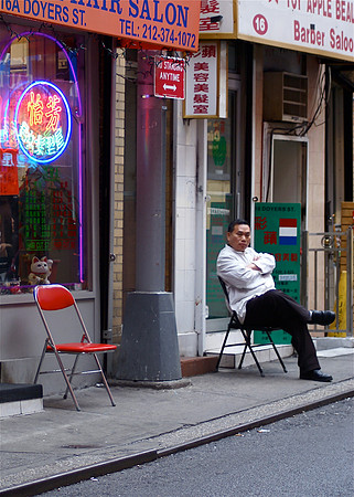Red Chair, Chinatown, NY